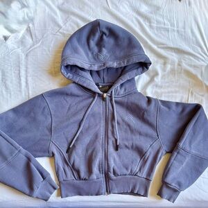 Oner Active Cropped Hoodie - Slate Blue